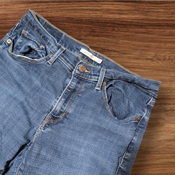 Levi's Classic Bootcut Stretch Blue Denim Jeans - Picture 2 of 7